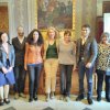 Le prof.sse Manca, Diana, Kostalova e Lambertova col sindaco e rappresentanti della città metropolitana